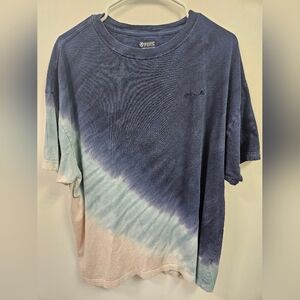 Victorias Secret Pink Logo Oversized Tye Dye T Shirt One Size Womens
